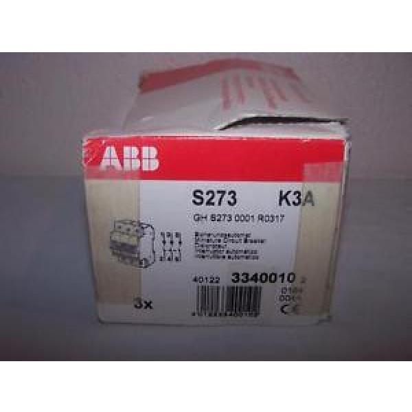 ABB S273 K3A CIRCUIT BREAKER  3A 3P NEW #1 image