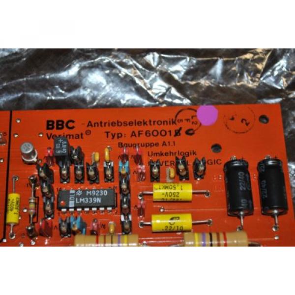 VERIMAT BBC ABB AAD6 DRIVE REGULATOR BOARD AF6001C AF6001B REPAIRED BY ABB #2 image