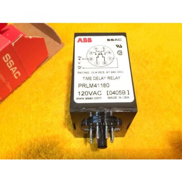 ***NEW*** ABB SSAC PRLM41180 SOLID STATE TIME DELAY 0405B  120 VAC #2 image
