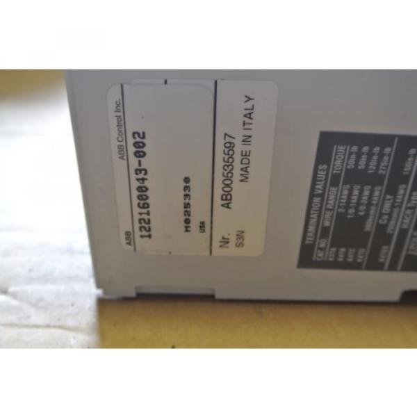 ABB SACE S3N 122160043-002  150 amp 600 volt SACE S3  Tested #6 image