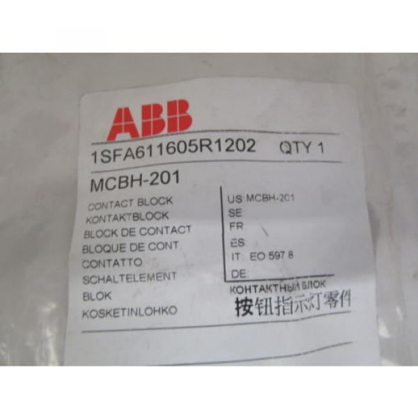 ABB MCBH-201 CONTACT BLOCK *NEW IN FACTORY BAG* #2 image