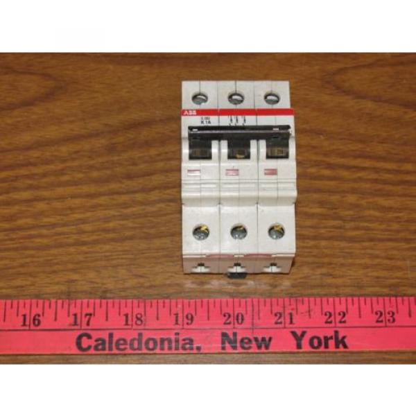 ABB S283 K 1A Mini Circuit Breaker Amperage Rating 1, Poles 3 and 277/480 #1 image