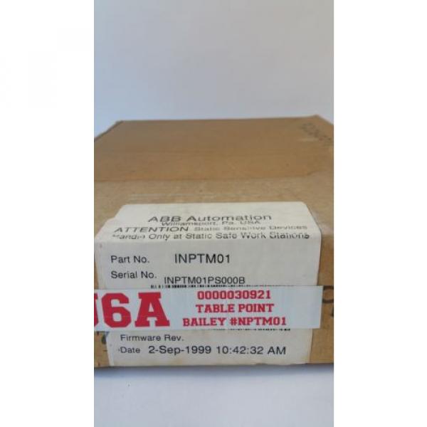 New ABB Bus Transfer Module Bailey INPTM01  (Factory Seal)  3231 #3 image