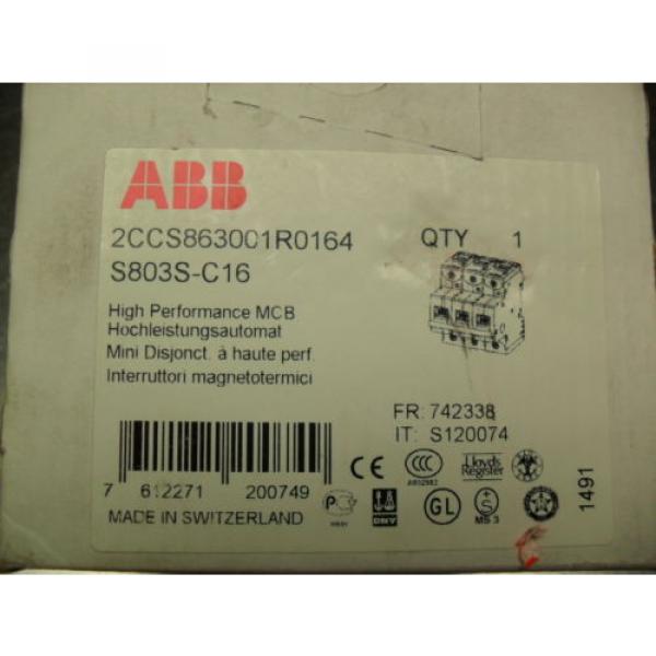 ABB S803S-C16 -  2CCS863001R0164 new in box #4 image