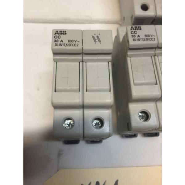 New Lot Of 6 ABB Fuse Holders DL16/17 30A 600V With Fuses Warranty Fast Shipping #2 image