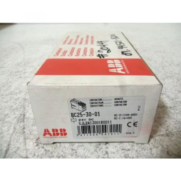 ABB BC25-30-01 CONTACTOR *NEW IN BOX* #1 image