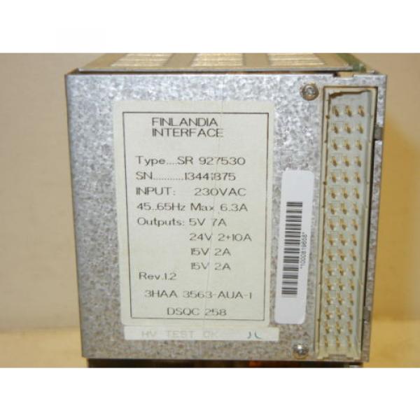 ABB 3HAA 3563-AUA-1 USED DSQC 258 POWER SUPPLY FINLANDIA SR927530 3HAA3563AUA1 #2 image