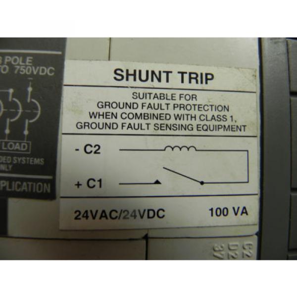 ABB Circuit Breaker 225Amp 3 P, 240Vac 500Vdc SACES3 S3B225TDD shunt trip aux sw #7 image