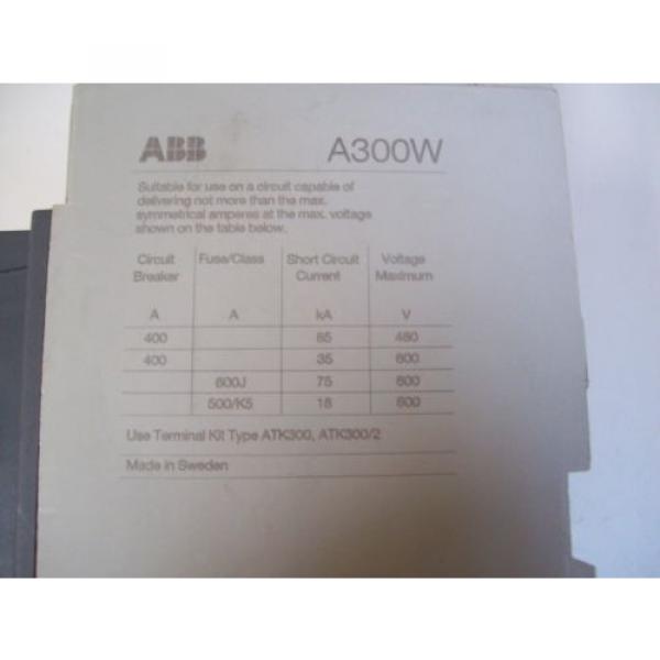 ABB A300W-20 WELDING ISOLATION CONTACTOR - USED - FREE SHIPPING #3 image