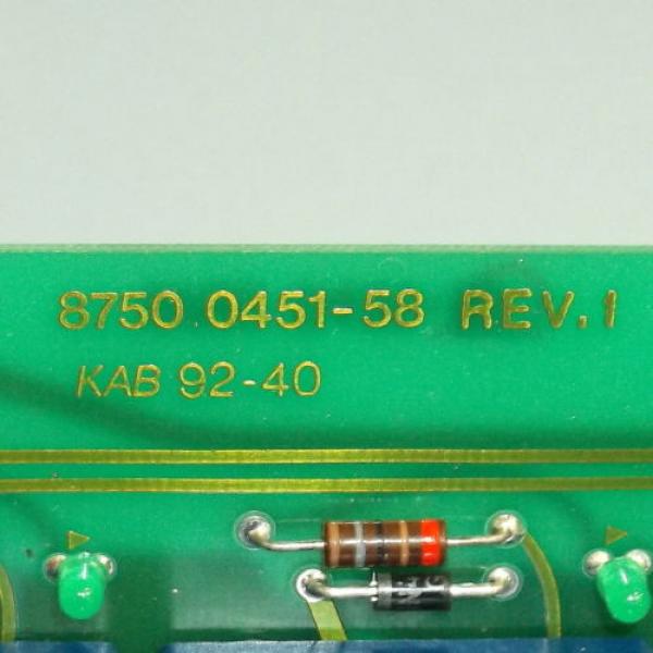 ABB 8750 0451-58 REV.1 TERMINAL SERVO BOARD, DSQC 136 #2 image