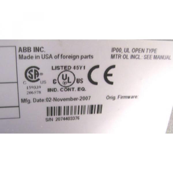 *NEW* ABB ACH550-UH-045A-4  ACH550-BC-045A-4  ACX550-U0-045A-4  60 Day Warranty! #7 image