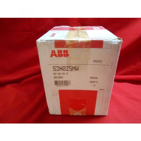 ABB S3N025MW SACE S3N  25AMP  3 POLE  MCP NEW #7 image