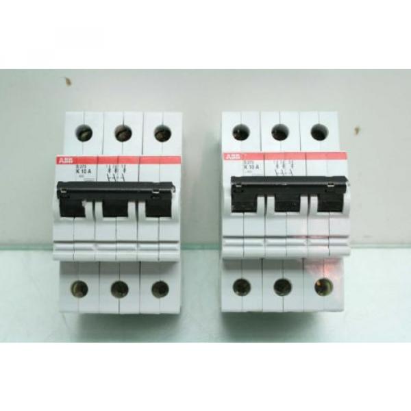 2 ABB S273-K10A Three Pole Industrial Circuit Breakers 10A #1 image