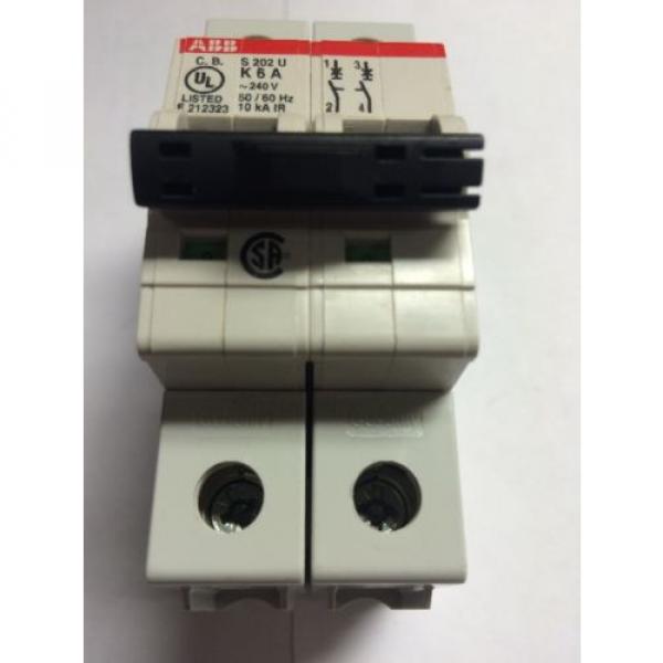 ABB S202U-K6A 2-Pole Circuit Breaker 6A DIN Mount #2 image