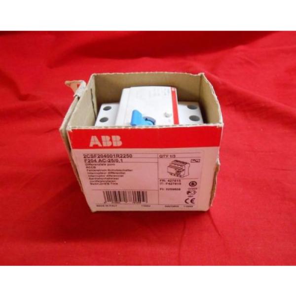 ABB  Residual Current F204 AC-25/0.01 2CSF204001R2250 #6 image