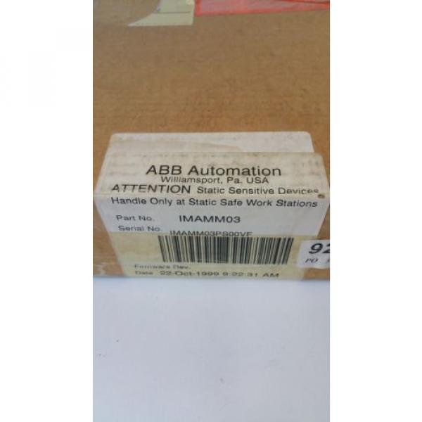 New ABB Industrial Automation Module Bailey IMAMM03  (Factory Seal)  3229 #2 image