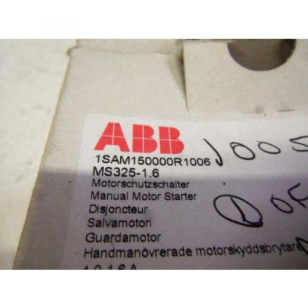 ABB MS325-1.6 MANUAL MOTOR PROTECTOR *NEW IN BOX* #2 image