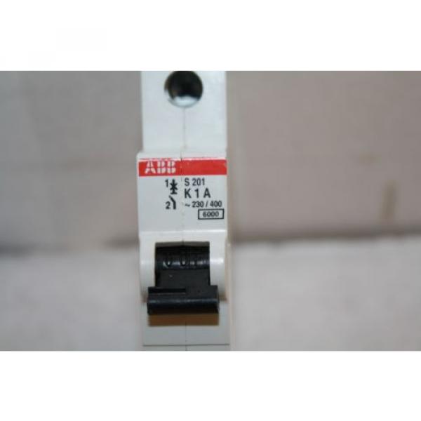 ABB S201 K1A CIRCUIT BREAKER 1 AMP, 230/400 VOLT, 1 POLE  NEW #2 image