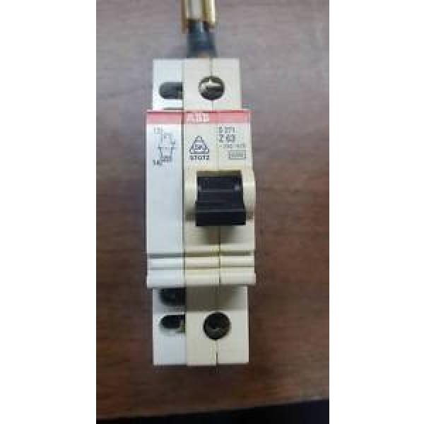 ABB S271-Z63 DIN RAIL MINIATURE SINGLE POLE CIRCUIT BREAKER  W145 #1 image