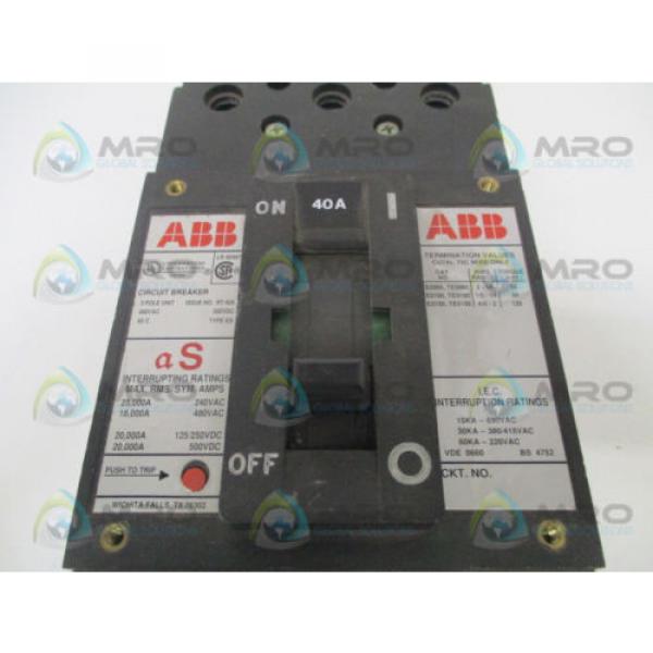 ABB UXAB727131R111 CIRCUIT BREAKER 40A *USED* #3 image