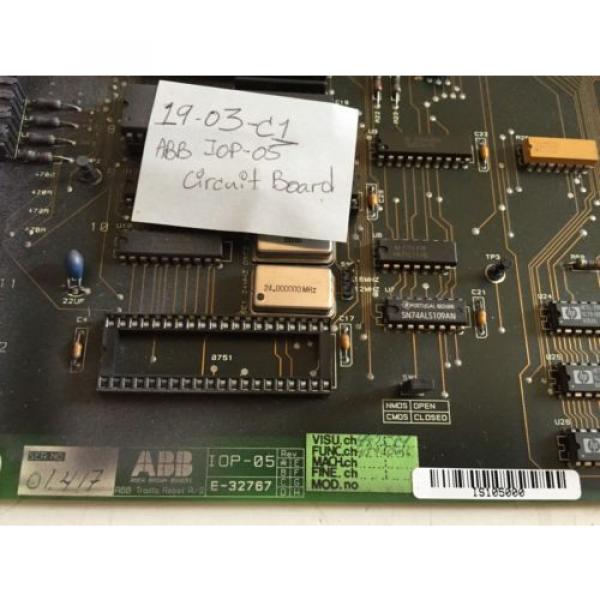 USED ABB ROBOTICS ABB IOP-05,E-32767  I0P-05,E-32767CONTROL BOARD ,BOXZL #2 image