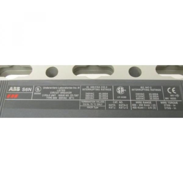 ABB 600A, 600V, 3P Circuit Breaker Type S6N ..  UF-40 #6 image