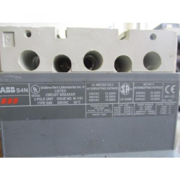 ABB S4N SACE PR211 100 AMP CIRCUIT BREAKER AB00630766 #2 image