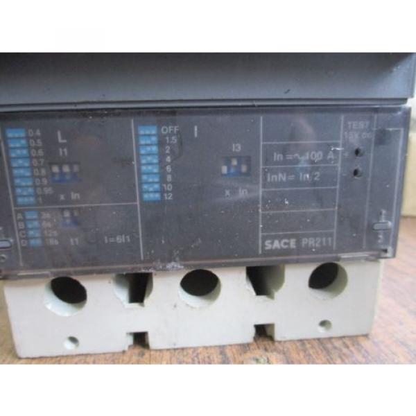 ABB S4N SACE PR211 100 AMP CIRCUIT BREAKER AB00630766 #3 image