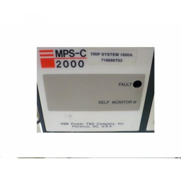 ABB MPS-C 2000 716666T0 1600 Amp Trip Unit W/actuator (MZ12) #2 image