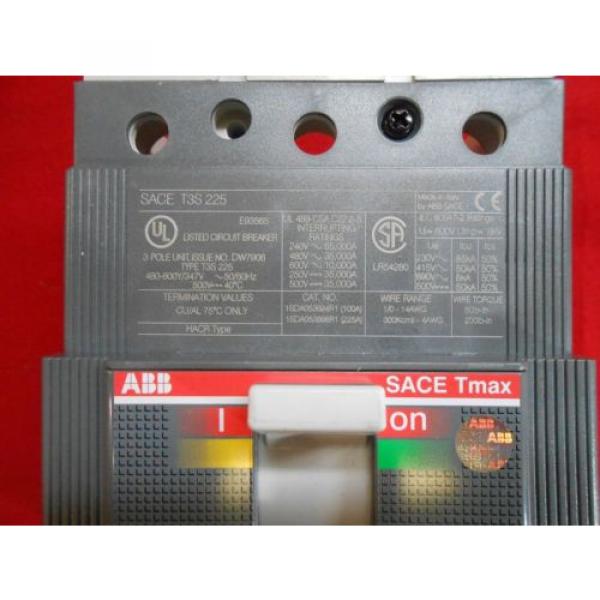 ABB T3S175TW  CIRCUIT BREAKER S3N175TW 175 AMP TS3 N 225 #4 image