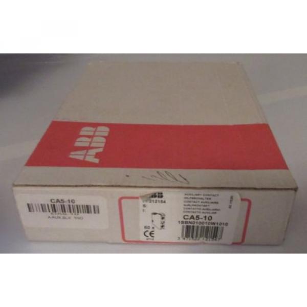 New ABB CA5-10 A AUX Black Contact 1NO Auxiliary CA5 10 1SBN010010R1010 60pc Box #1 image