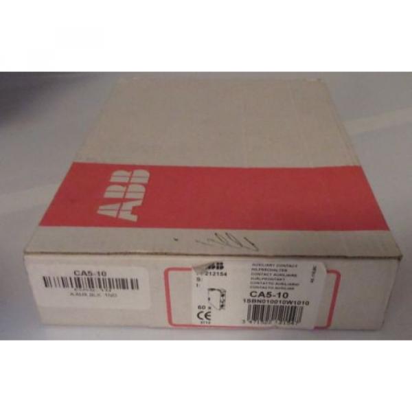 New ABB CA5-10 A AUX Black Contact 1NO Auxiliary CA5 10 1SBN010010R1010 60pc Box #2 image