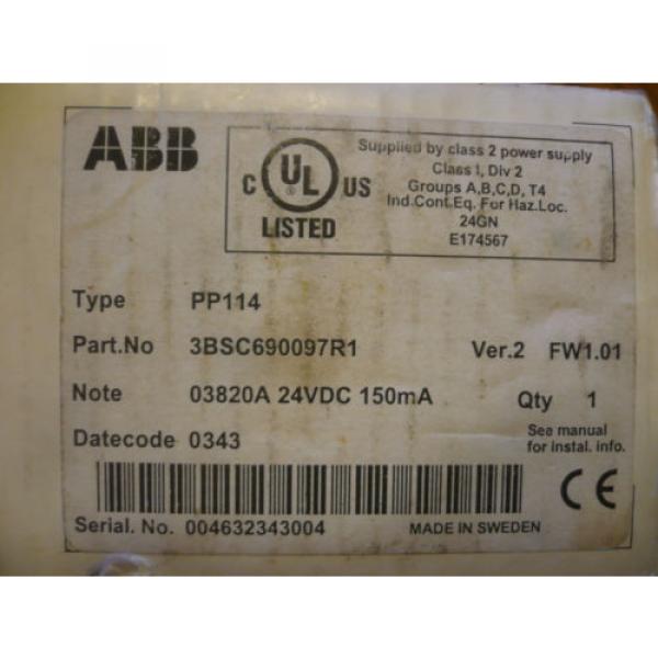New ABB 3BSC690097R1 PP114 Process Panel 114 #2 image