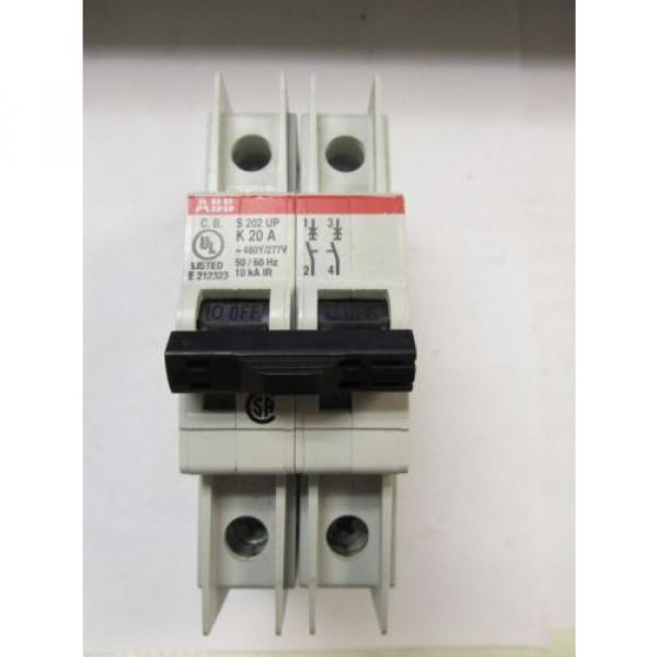 ABB Circuit Breaker Cat# S202-UP K20A ... 20A ... 480Y/277V .. 2P .. UA-22B #1 image