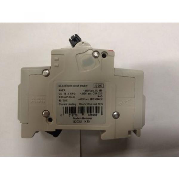 ABB S202U-K15A 2-Pole Circuit Breaker 15A DIN Mount #4 image