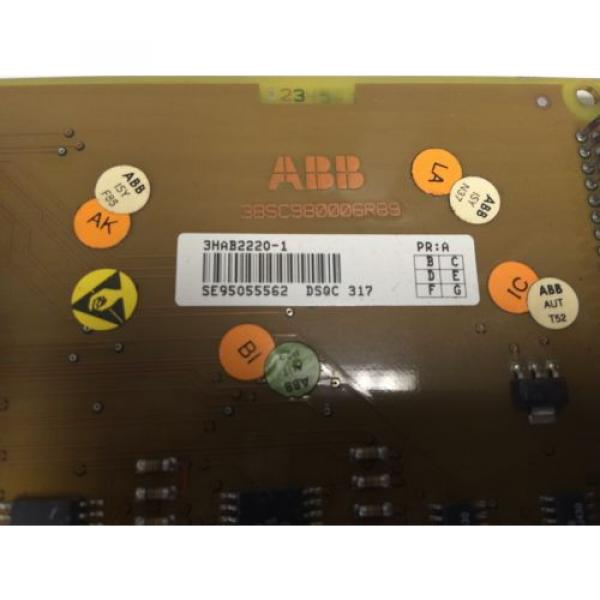 USED ABB 3HAB2220-1 DSQC-317 ROBOT BOARD 3BSC980006R89 PLASTIC DAMAGED CD #3 image