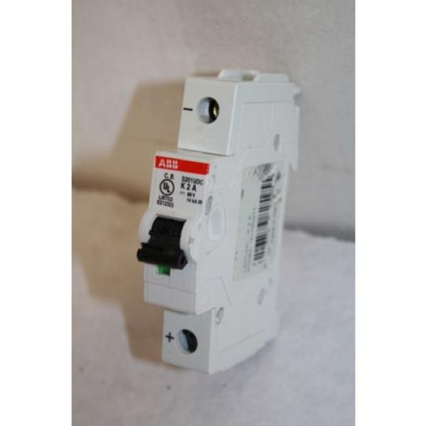 ABB S201UDC K2A CIRCUIT BREAKER  2 AMMP, 60 VDC, 1 POLE   NEW #1 image