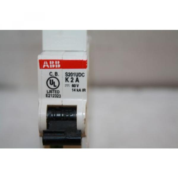 ABB S201UDC K2A CIRCUIT BREAKER  2 AMMP, 60 VDC, 1 POLE   NEW #2 image