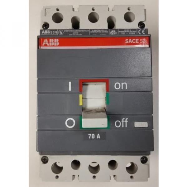 ABB SACE S3 2 Pole Circuit Breaker 70 Amp 400 Volt AC #1 image