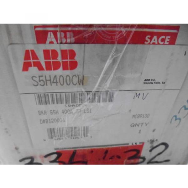 ABB S5H400CW BKR S5H 400A 3P LSI *NEW IN BOX* #2 image