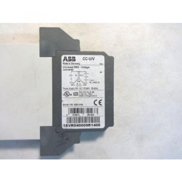 ABB CC-U/V 1SVR4009R1400 UNIVERSAL RMS VOLTAGE CONVERTER #4 image