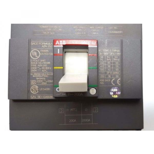 ABB SACE A2N 250 Amp 3 Pole Circuit Breaker #3 image