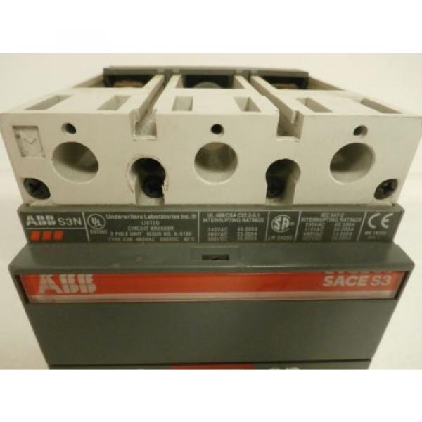 ABB S3N SACE S3 Circuit Breaker 122160049-001 2-Pole 150A #2 image