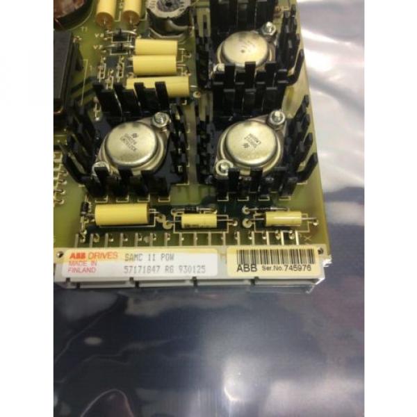 ABB 57171847 USED TYPE SAMC 11 POWER SUPPLY BOARD 57171847 #2 image