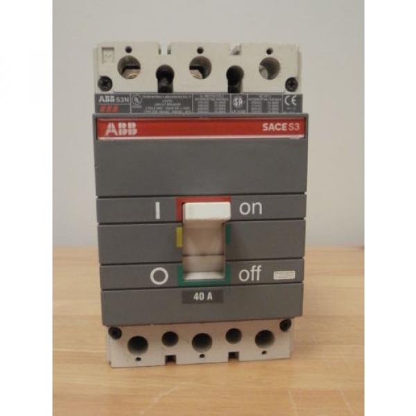 ABB SACE S3 S3N 40A 3-POLE CIRCUIT BREAKER #1 image