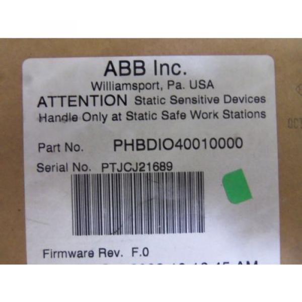 ABB PHBDIO-40010000 TERMINAL BASE DIGITAL I/O *NEW IN BOX* #6 image