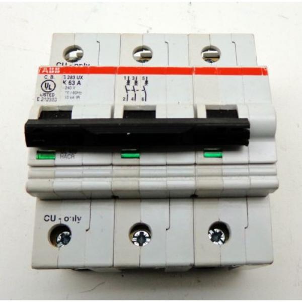 ABB K63A S283UX 3-Pole Circuit Breaker #2 image