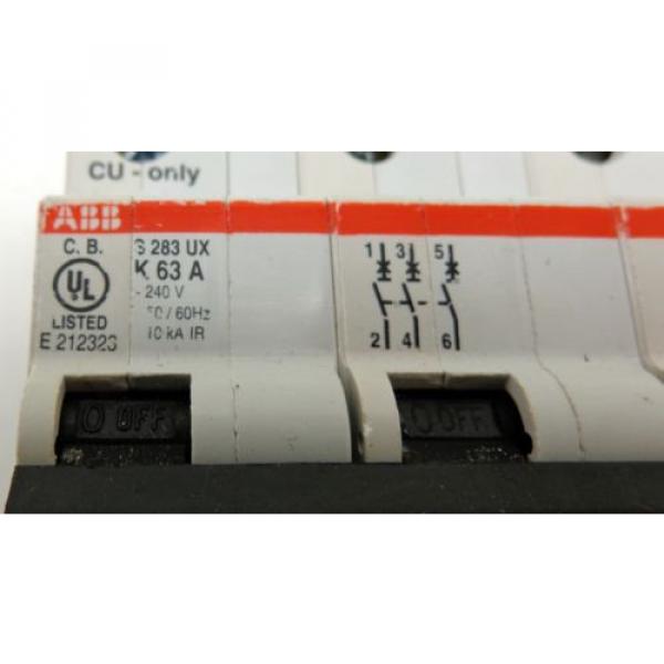 ABB K63A S283UX 3-Pole Circuit Breaker #3 image