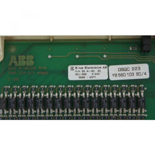 ABB 3HAB2214-8/4 I/O BOARD DSQC-223, YB 560 103 BD/4, 56 01-03 BD REV 008 #3 image