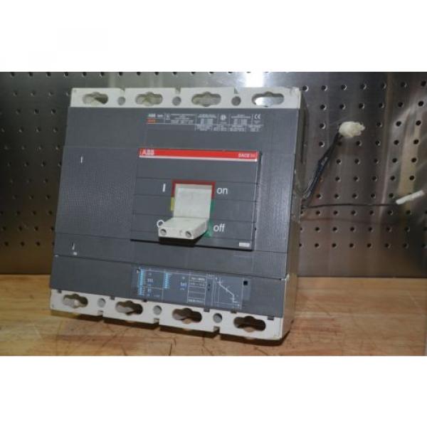 ABB Sace pr211 S6N 600 Amp 600 Volt 4 Pole Breaker S6 N 600A K6TH-4 AG10077568 #1 image